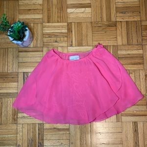 Lightweight Pink Layered Girls Ballet Dance Skirt